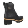 Panama Jack Padma B11 Stivaletti in Pelle con Lacci e Tacco Donna Nero