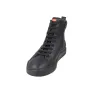 Camper K400817 Women's Leather High-Top Sneakers with Side Zip Black
