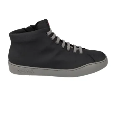Camper K300270 Herren Casual High-Top Sneaker mit Reißverschluss Textil Schwarz