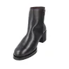 Pepe Menargues 21661 Women's Plain Leather Block Heel Ankle Boots
