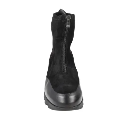 Pepe Menargues 21600 Women's Suede Ankle Boots with Front Zip