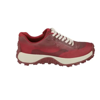 Camper K201872 Damen Casual Sneaker Jacquard mit Profilsohle Burgunder