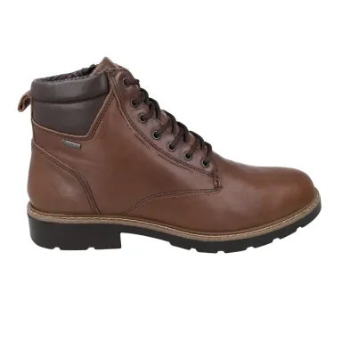 IGI&CO 21097 Stivaletti Gore-Tex in Pelle con Lacci e Zip Laterale Uomo Cuoio