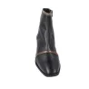 Barminton 17020 Botines de Piel con Tiras Combinadas y Cremallera Mujer