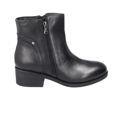 Calzados Vesga 01-2177 Stivaletti in Pelle con Zip e Tacco Basso Donna