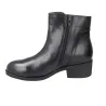 Calzados Vesga 01-2177 Stivaletti in Pelle con Zip e Tacco Basso Donna