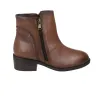 Calzados Vesga 01-2177 Damen Lederstiefeletten mit Reißverschluss