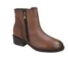 Calzados Vesga 01-2177 Stivaletti in Pelle con Zip e Tacco Basso Donna