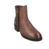 Calzados Vesga 01-2177 Stivaletti in Pelle con Zip e Tacco Basso Donna