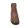 Calzados Vesga 01-2177 Women's Leather Ankle Boots with Zip and Low Heel