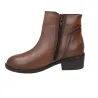 Calzados Vesga 01-2177 Women's Leather Ankle Boots with Zip and Low Heel