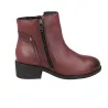 Calzados Vesga 01-2177 Botines de Piel con Cremallera y Tacón Bajo Mujer