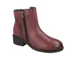 Calzados Vesga 01-2177 Stivaletti in Pelle con Zip e Tacco Basso Donna