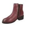 Calzados Vesga 01-2177 Stivaletti in Pelle con Zip e Tacco Basso Donna