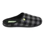 Gioseppo Savannah Zapatillas de Casa de Cuadros Sin Talón Hombre Gris