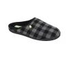 Gioseppo Savannah Chaussons Homme à Carreaux sans Talon Gris
