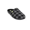Gioseppo Savannah Men's Checked Backless House Slippers Grey