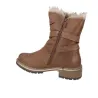 Kimberfeel Tania Women's Winter Ankle Boots with Fur Trim, Buckle and Zip