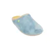 Gioseppo 80884 Women's Plush Backless House Slippers in Blue and Pink