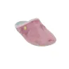 Gioseppo 80884 Damen Plüsch-Hausschuhe ohne Fersenkappe Blau und Rosa
