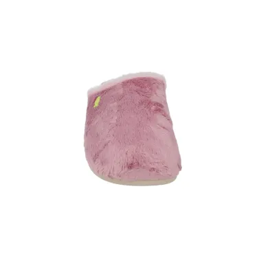 Gioseppo 80884 Women's Plush Backless House Slippers in Blue and Pink