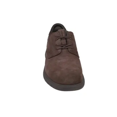 GEOX U664JA Flextride Men's Leather Lace-Up Derby Shoes in Black or Chocolate