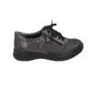 Suave 3302 Scarpe Casual da Donna in Pelle con Lacci e Zip Laterale