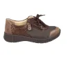 Suave 3302 Chaussures Casual en Cuir à Lacets et Zip pour Femme