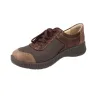 Suave 3302 Chaussures Casual en Cuir à Lacets et Zip pour Femme