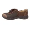 Suave 3302 Women's Leather Casual Shoes with Laces and Side Zip