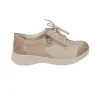 Suave 3302 Zapatos Casual con Cordones y Cremallera de Piel para Mujer