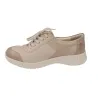Suave 3302 Women's Leather Casual Shoes with Laces and Side Zip