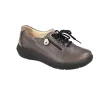 Suave 3758 Chaussures Casual en Cuir à Lacets et Zip pour Femme