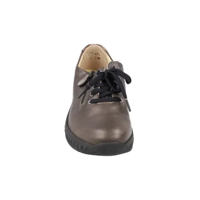 Suave 3758 Scarpe Casual da Donna in Pelle con Lacci e Zip Laterale