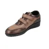 Suave 6106 Scarpe Casual da Donna in Pelle con Doppio Velcro e Zeppa
