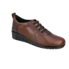 Suave 6108 Chaussures Casual en Cuir à Lacets Élastiques et Semelle Compensée