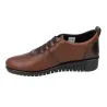 Suave 6108 Damen-Freizeitschuhe aus Leder mit Gummischnürung und Keilsohle
