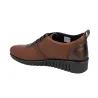 Suave 6108 Scarpe Casual da Donna in Pelle con Lacci Elastici e Zeppa