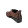 Suave 6108 Damen-Freizeitschuhe aus Leder mit Gummischnürung und Keilsohle