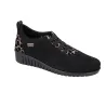 Suave 6108 Zapatos Casual de Piel con Cordones Elásticos y Cuña para Mujer