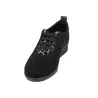 Suave 6108 Chaussures Casual en Cuir à Lacets Élastiques et Semelle Compensée