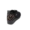 Suave 6108 Chaussures Casual en Cuir à Lacets Élastiques et Semelle Compensée