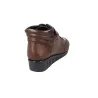 Suave 6109 Bottines Basses en Cuir à Lacets Élastiques et Velcro pour Femme
