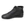 Suave 6109 Bottines Basses en Cuir à Lacets Élastiques et Velcro pour Femme