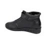 Suave 6109 Botines Casual de Piel con Cordones Elásticos y Velcro para Mujer