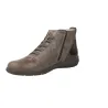 Suave 3611 Bottines Confort Lacets Élastiques Zip Cuir Femme Cinder Coyote