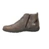 Suave 3611 Botines Cordones Elásticos Cremallera Piel Mujer Cinder Coyote