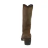 Viguera 8024 Stivali Texani Camoscio Pelle Ricamati Donna Testa Tabac