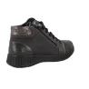 Suave 3304 Bottines Casual Zip Lacets Cuir Air Function Femme Cinder