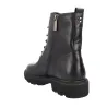 Carmela 164337 Botines Militares Piel Cordones Cremallera Mujer Negro